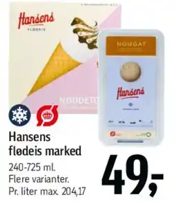 Føtex Hansens flødes marked tilbud