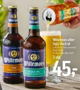 Føtex Willemoes eller Ugly Duck øl (tilbud) tilbud