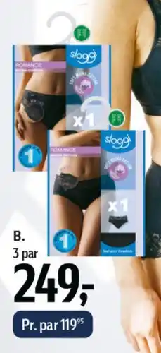 Føtex Sloggi - 3 par trusser tilbud