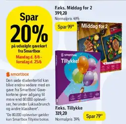 Føtex Smartbox gavekort tilbud