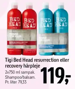 Føtex Tigi Bed Head resurrection / recovery hårpleje tilbud