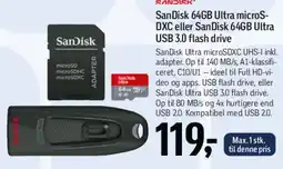 Føtex SanDisk 64GB Ultra (microSD / USB) tilbud