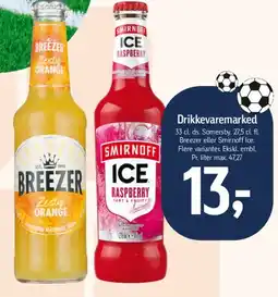 Føtex Breezer / Smirnoff Ice tilbud