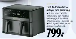Føtex Britt Andersen airfryer med skillevæg tilbud
