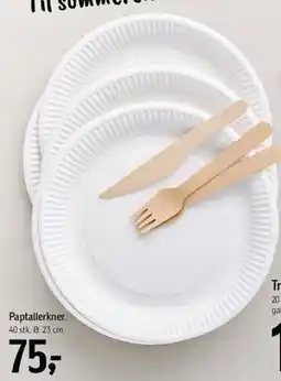 Føtex Paptallerkener tilbud