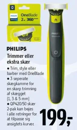 Føtex PHILIPS OneBlade / trimmer tilbud