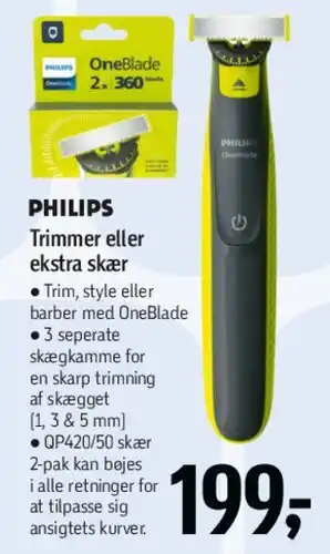 Føtex PHILIPS OneBlade / trimmer tilbud
