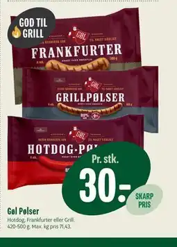 Min Købmand Gøl Pølser tilbud