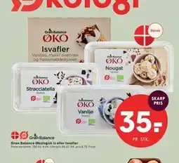 SPAR Grøn Balance Økologisk Is eller Isvafler tilbud