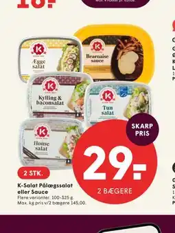 SPAR K-Salat Pålægssalat eller Sauce tilbud