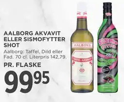 MENY AALBORG AKVAVIT ELLER SISMOFYTTER SHOT tilbud