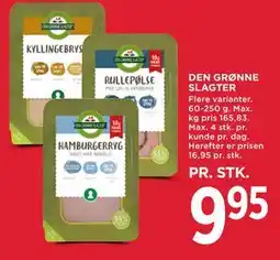MENY DEN GRØNNE SLAGTER tilbud