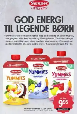 MENY SEMPER YUMMIES ELLER GRØD tilbud