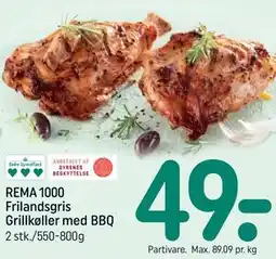 REMA 1000 REMA 1000 Frilandsgris Grillkøller med BBQ tilbud