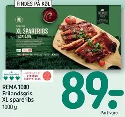REMA 1000 REMA 1000 Frilandsgris XL spareribs tilbud