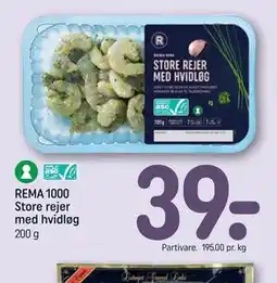 REMA 1000 REMA 1000 Store rejer med hvidløg tilbud