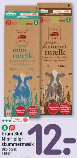 REMA 1000 Gram Slot Mini- eller skummetmælk tilbud