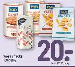 REMA 1000 Wasa snacks tilbud