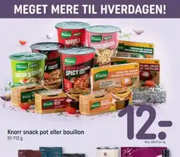 REMA 1000 Knorr snack pot eller bouillon tilbud