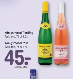REMA 1000 Königsmosel Riesling tilbud