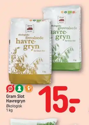 REMA 1000 Gram Slot Havregryn tilbud