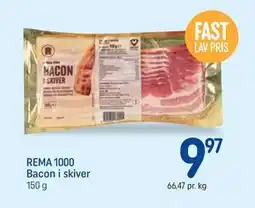 REMA 1000 REMA 1000 Bacon i skiver tilbud