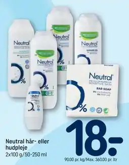 REMA 1000 Neutral hår- eller hudpleje tilbud