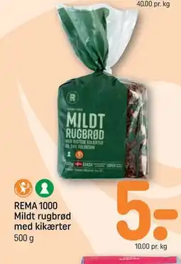 REMA 1000 REMA 1000 Mildt rugbrød med kikærter tilbud