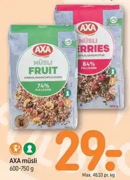 REMA 1000 AXA müsli tilbud