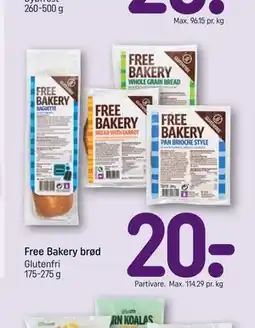 REMA 1000 Free Bakery brød tilbud