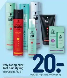 REMA 1000 Poly Swing eller Taft hair styling tilbud