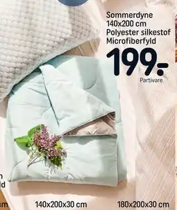 REMA 1000 Sommerdyne 140x200 cm Polyester silkestof Microfiberfyld tilbud