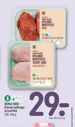 REMA 1000 REMA 1000 Dansk kyllingebrystfilet tilbud