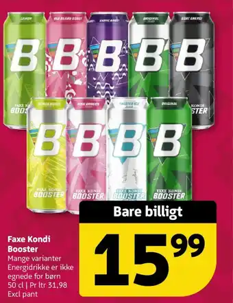 Løvbjerg Faxe Kondi Booster tilbud