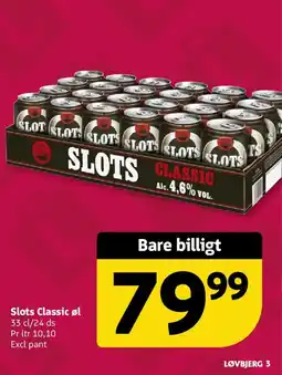 Løvbjerg Slots Classic øl tilbud