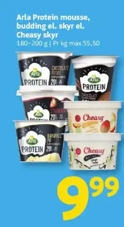 Løvbjerg Arla Protein mousse, budding el. skyr el. Cheasy skyr tilbud