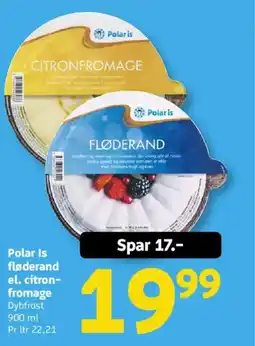 Løvbjerg Polar Is fløderand el. citron- fromage tilbud