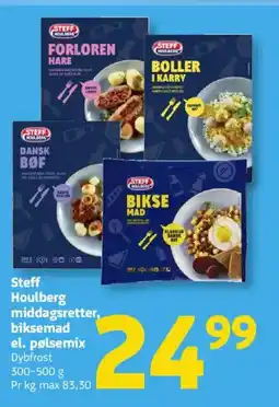 Løvbjerg Steff Houlberg middagsretter, biksemad el. pølsemix tilbud