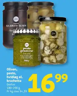 Løvbjerg Oliven, pesto, hvidløg el. bruchetta tilbud