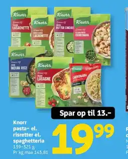 Løvbjerg Knorr pasta- el. risretter el. spaghetteria tilbud