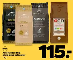 Netto Amora eller ØGO økologiske hele bønner tilbud