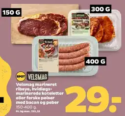Netto Velsmag marinerede kødvarianter tilbud