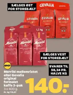 Netto Merrild / Gevalia kaffe (3-pak) tilbud