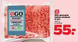 Netto Hakket økologisk oksekød tilbud