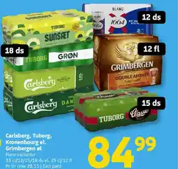 Løvbjerg Carlsberg, Tuborg, Kronenbourg el. Grimbergen øl tilbud