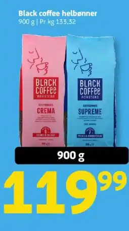 Løvbjerg Black coffee helbønner tilbud