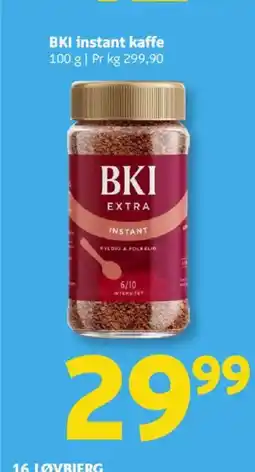 Løvbjerg BKI instant kaffe tilbud