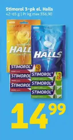 Løvbjerg Stimorol 3-pk el. Halls tilbud