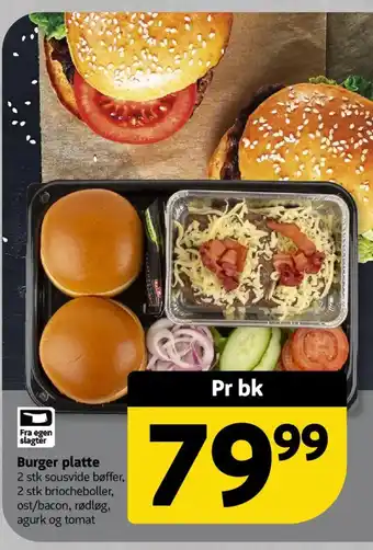 Løvbjerg Burger platte tilbud