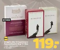 Netto Kingpin eller Il Capolavoro Appassimento Bag-in-Box tilbud
